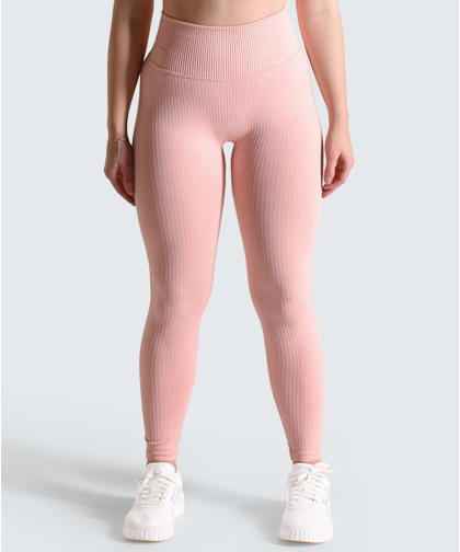 Sleek Leggings - Peach Pink